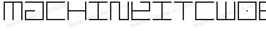 MachineITCW08 Regular字体转换